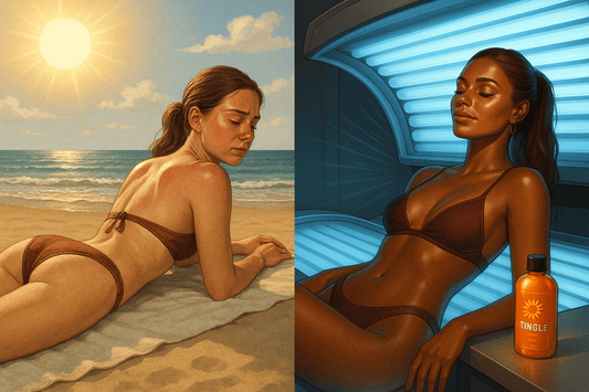 ☀️Indoor Tanning vs. Outdoor Tanning: Why Indoor is the Glow-Up You Need✨